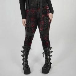 Punk Rave Plus Size Leggings - Blood River
