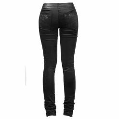 Punk Rave Trousers - Black Damask 8 Punk Rave Trousers - Black Damask -TheRock Shop punk rave trousers black damask3