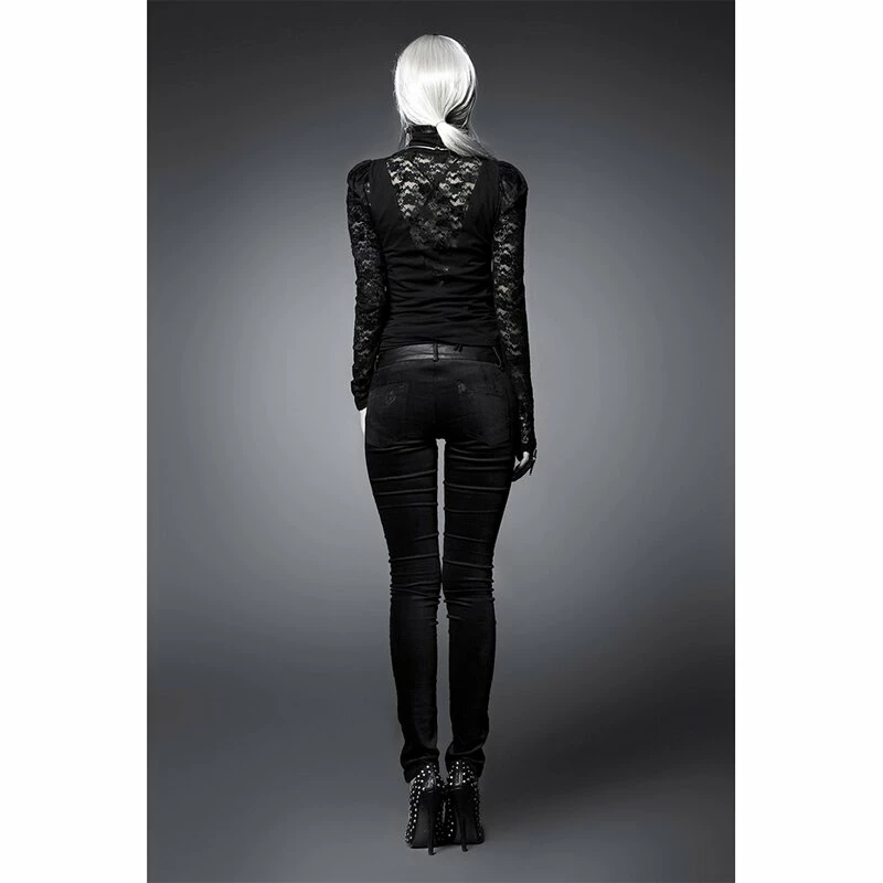 Punk Rave Trousers - Black Damask 6 Punk Rave Trousers - Black Damask - Image 6