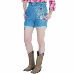 Queen Kerosin Denim Shorts - Western