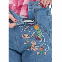 Queen Kerosin Denim Shorts - Western -TheRock Shop queen kerosin denim shorts western 15