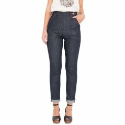 Queen Kerosin Jeans Trousers - Selvedge Raisin Wash