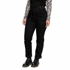 Queen Kerosin Jeans Trousers - Vintage Fit Black