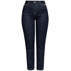 Queen Kerosin Jeans Trousers - Western Flowers