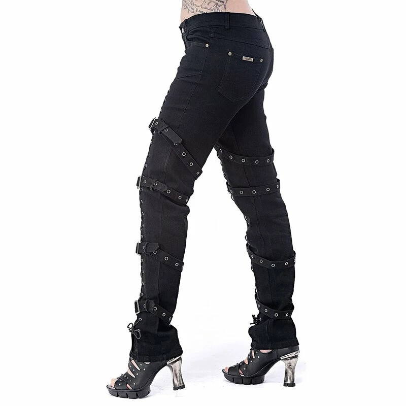 Queen Of Darkness Jeans Trousers - Lacing & Straps 2 Queen Of Darkness Jeans Trousers - Lacing & Straps - Image 2