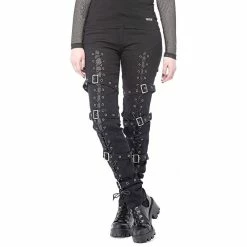 Queen Of Darkness Jeans Trousers - Lacing & Straps 9 Queen Of Darkness Jeans Trousers - Lacing & Straps -TheRock Shop queen of darkness jeans trousers lacing straps4