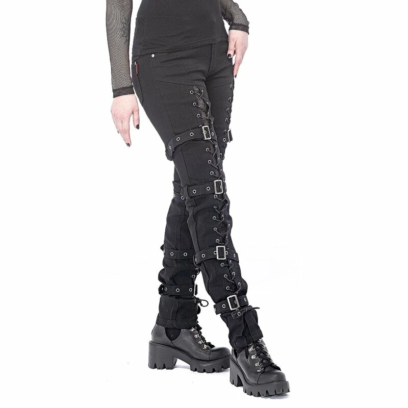 Queen Of Darkness Jeans Trousers - Lacing & Straps 5 Queen Of Darkness Jeans Trousers - Lacing & Straps - Image 5