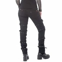 Queen Of Darkness Jeans Trousers - Lacing & Straps 11 Queen Of Darkness Jeans Trousers - Lacing & Straps -TheRock Shop queen of darkness jeans trousers lacing straps6