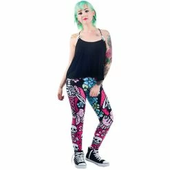 Too Fast Leggings - Muerta Flora -TheRock Shop too fast leggings muerta flora 14