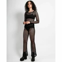 Tripp NYC Net Bell Bottoms - Mary Q -TheRock Shop tripp nyc net bell bottoms mary q3