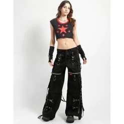 Tripp NYC Trousers - X-Strap Zip Off -TheRock Shop tripp nyc trousers x strap zip off4